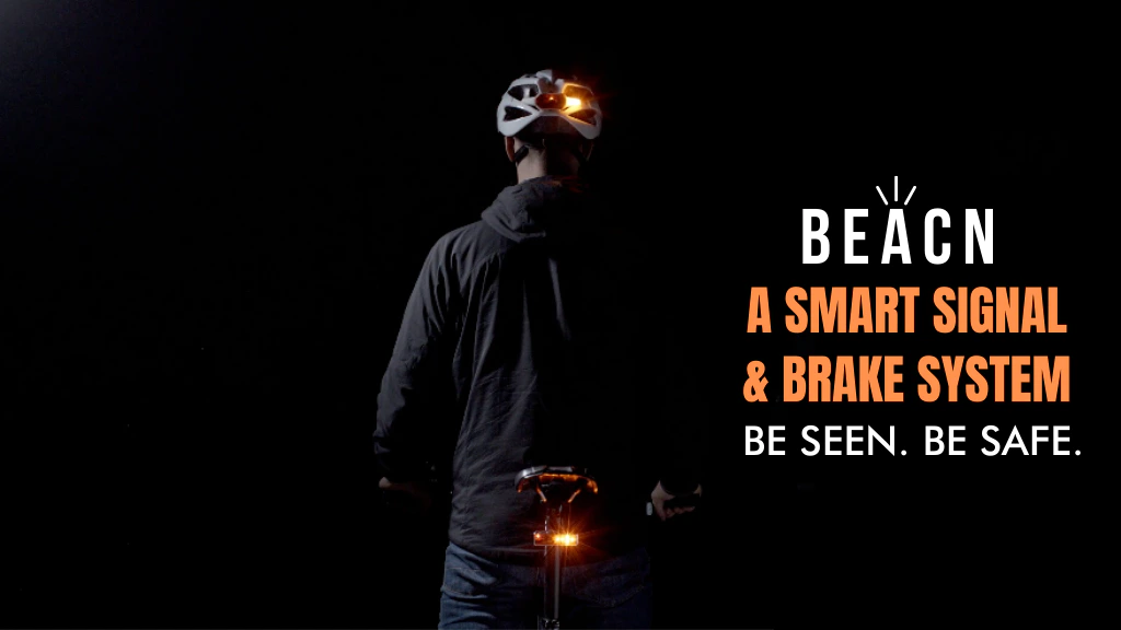 Beacn wireless, instant signal & brake lights for cyclists