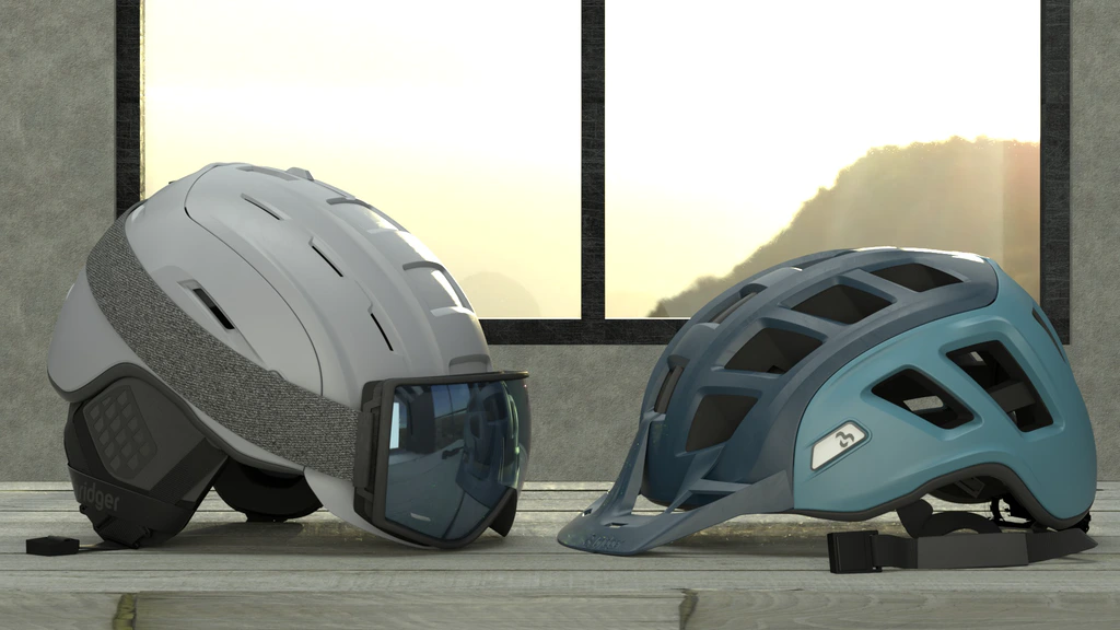 Bridger Customizable Helmet. A fully customizable helmet for biking, skiing, and snowboarding.