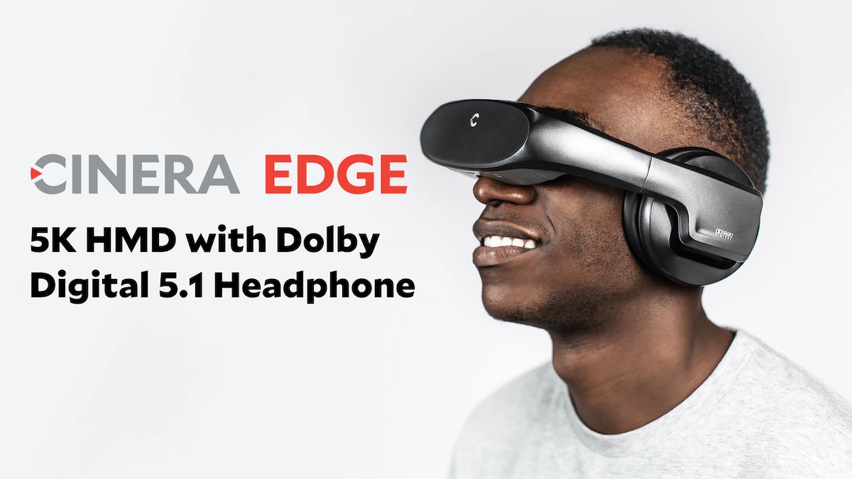 Cinera Edge personal cinema HMD headset