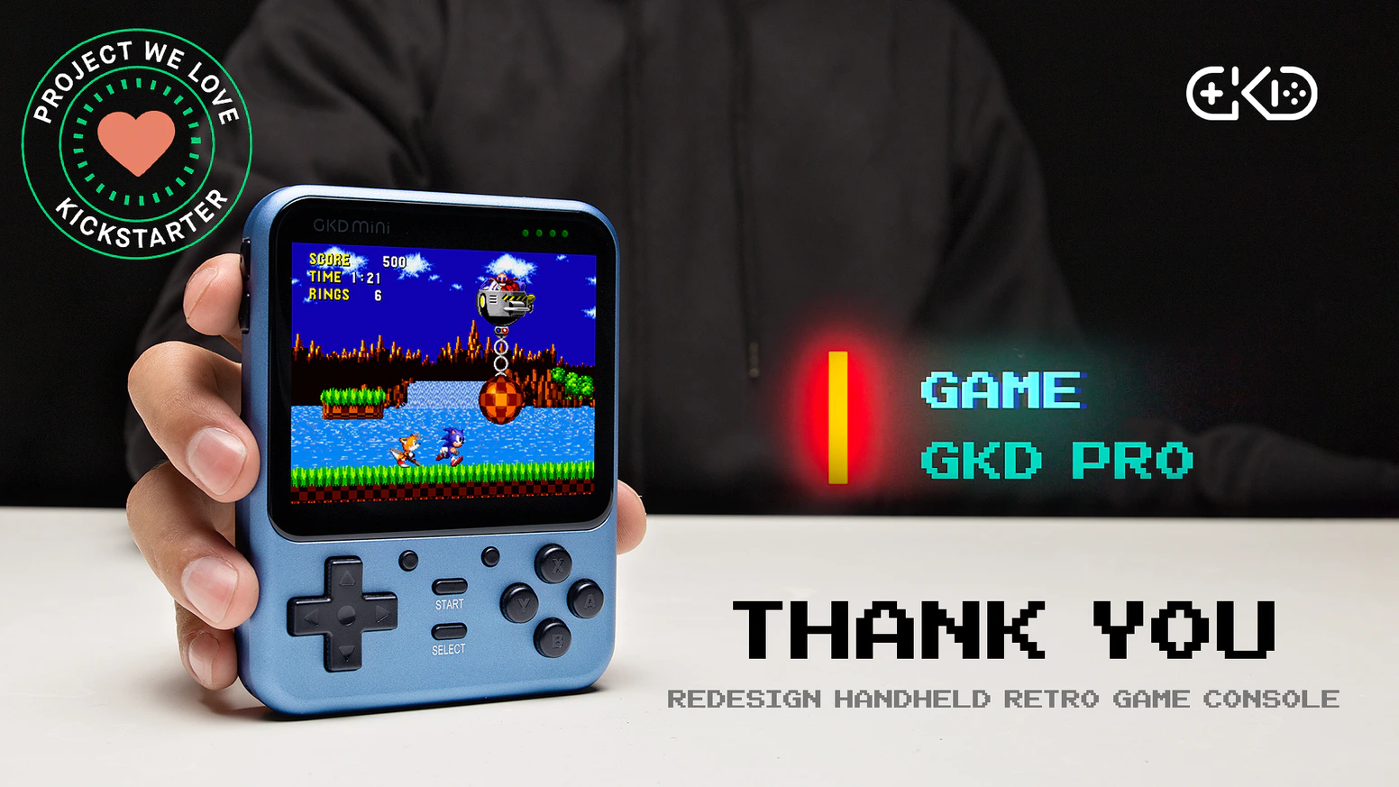 GKD Pro handheld game console with built-in games